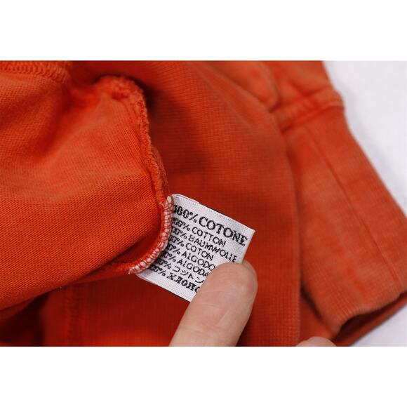 Domenico Vacca Orange Full Zip Cotton Sweater Cardigan Mens 48/XL - Picture 6 of 6